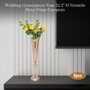 GobekUsa Metal Golden Flower Stand Vase Candle Holder