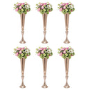 GobekUsa Metal Golden Flower Stand Vase Candle Holder