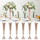 GobekUsa Metal Golden Flower Stand Vase Candle Holder