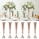 GobekUsa Metal Golden Flower Stand Vase Candle Holder