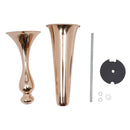 GobekUsa Metal Golden Flower Stand Vase Candle Holder