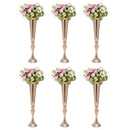 GobekUsa Metal Golden Flower Stand Vase Candle Holder