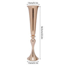 GobekUsa Metal Golden Flower Stand Vase Candle Holder