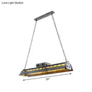 GobekUsa Metal Island Lighting Fixture - Triangular Loft Style - 1 Head - Restaurant Billiard Lamp