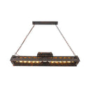 GobekUsa Metal Island Lighting Fixture - Triangular Loft Style - 1 Head - Restaurant Billiard Lamp