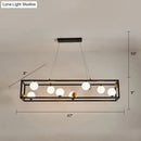GobekUsa Metal Pendant Light with Milk Glass Shade for Industrial Dining Rooms