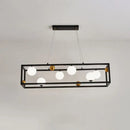 GobekUsa Metal Pendant Light with Milk Glass Shade for Industrial Dining Rooms