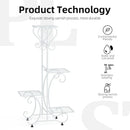 GobekUsa Metal Plant Stand for 4 Flower Pots