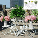 GobekUsa Metal Plant Stand Set for 4 Potted Flowers