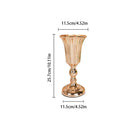GobekUsa Metal Trumpet Vase Wedding Centerpiece Decor