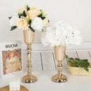 GobekUsa Metal Trumpet Vase Wedding Centerpiece Decor