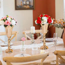 GobekUsa Metal Trumpet Vase Wedding Centerpiece Decor