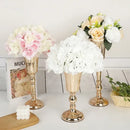 Elegant gold metal trumpet vase dining room wedding centerpiece decor by Decorbites