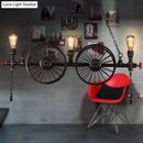 GobekUsa Metallic Pendant Light: Antique 3-Head Wagon Wheel Design for Restaurants and Hanging Islands, with Decorative Valve