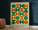 GobekUsa Mid Century Geometric Canvas Wall Art