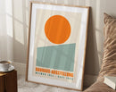 GobekUsa Mid Century Geometric Wall Art Print