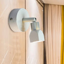 GobekUsa Mini Aluminum LED Spotlight Wall Lamp - Contemporary Style, Black/White, with/without Switch - White/Warm Lighting