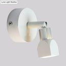 GobekUsa Mini Aluminum LED Spotlight Wall Lamp - Contemporary Style, Black/White, with/without Switch - White/Warm Lighting