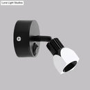 GobekUsa Mini Aluminum LED Spotlight Wall Lamp - Contemporary Style, Black/White, with/without Switch - White/Warm Lighting