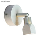 GobekUsa Mini Aluminum LED Spotlight Wall Lamp - Contemporary Style, Black/White, with/without Switch - White/Warm Lighting