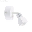 GobekUsa Mini Aluminum LED Spotlight Wall Lamp - Contemporary Style, Black/White, with/without Switch - White/Warm Lighting