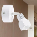 GobekUsa Mini Aluminum LED Spotlight Wall Lamp - Contemporary Style, Black/White, with/without Switch - White/Warm Lighting