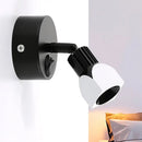 GobekUsa Mini Aluminum LED Spotlight Wall Lamp - Contemporary Style, Black/White, with/without Switch - White/Warm Lighting