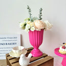 White peach and cream mini flower arrangement living room vase by Decorbites