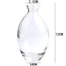 Translucent blue glass flower vase trio living room home decor by Decorbites