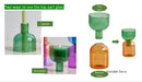 GobekUsa Mini Glass Vase Set for Plants and Candles