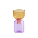 Modern colorful two part glass vase set living room decor