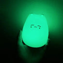 Mini popular cat white silicone night lamp bedroom eye protection by Decorbites