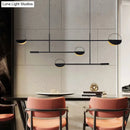 GobekUsa Minimalist 3-Arm Pendant Light with 4 Bulbs for Dining Room Island