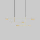 GobekUsa Minimalist 3-Arm Pendant Light with 4 Bulbs for Dining Room Island