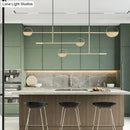 GobekUsa Minimalist 3-Arm Pendant Light with 4 Bulbs for Dining Room Island