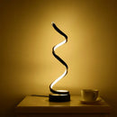 GobekUsa Minimalist Acrylic Curve Night Light LED Table Lamp for Living Room