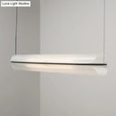 GobekUsa Minimalist Acrylic Pipe LED Hanging Lamp - Clear Island Light Fixture