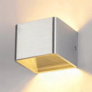 GobekUsa Minimalist Cube Shade Sconce Light - Aluminum LED Wall Mounted Light with Warm/White Lighting for Living Room - Black/White