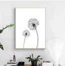 GobekUsa "Minimalist Dandelion Canvas Wall Art Set"