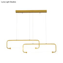GobekUsa Minimalist Geometric LED Dining Room Pendant Light