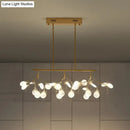 GobekUsa Minimalist LED Ceiling Light: Acrylic Firefly Island Fixture for Dining Room
