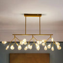 GobekUsa Minimalist LED Ceiling Light: Acrylic Firefly Island Fixture for Dining Room