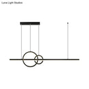 GobekUsa Minimalist LED Ceiling Light for Kitchen Island - Linear and Ring Design