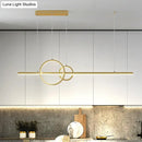 GobekUsa Minimalist LED Ceiling Light for Kitchen Island - Linear and Ring Design