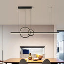 GobekUsa Minimalist LED Ceiling Light for Kitchen Island - Linear and Ring Design
