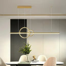 GobekUsa Minimalist LED Ceiling Light for Kitchen Island - Linear and Ring Design