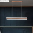 GobekUsa Minimalist LED Island Pendant - Linear Acrylic Hanging Light for Dining Room