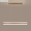 GobekUsa Minimalist LED Island Pendant - Linear Acrylic Hanging Light for Dining Room