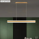 GobekUsa Minimalist LED Island Pendant - Linear Acrylic Hanging Light for Dining Room