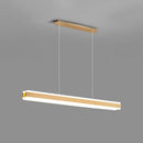 GobekUsa Minimalist LED Island Pendant - Linear Acrylic Hanging Light for Dining Room